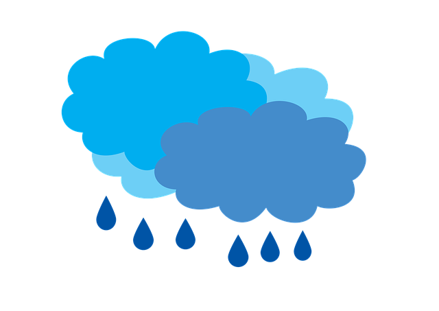 Free cloudy with rain rain the rain clouds illustration