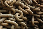 chain, rusty, brown