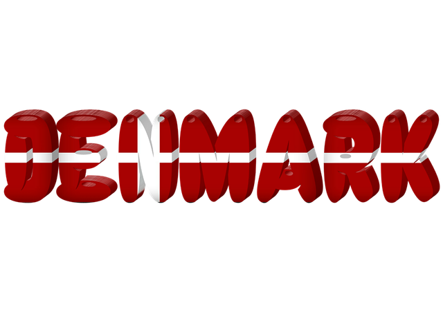 Free denmark country flag illustration