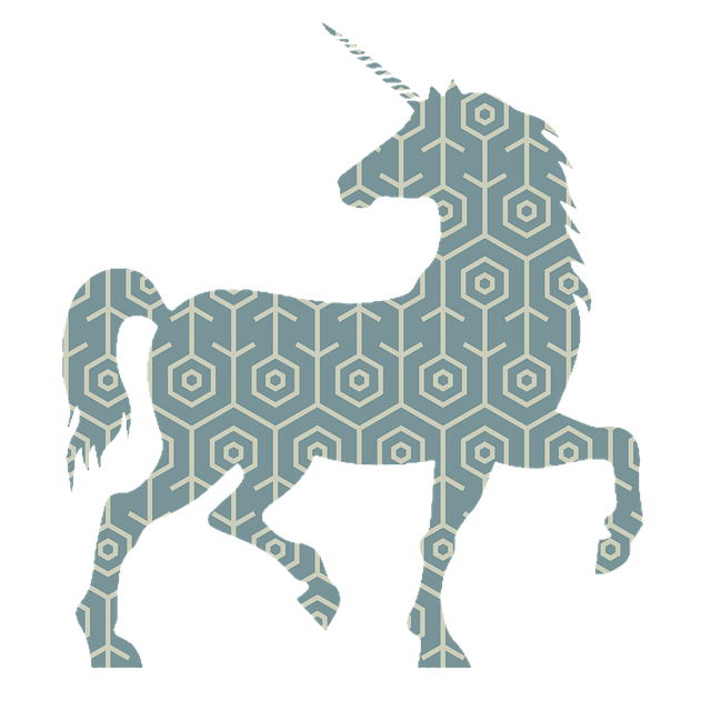 Free unicorn horse clipart illustration
