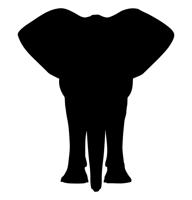 Free silhouette elephant animal vector