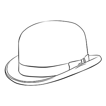 Hoed, Kleuren, De Lijnen, Monochroom