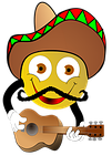 cartoon, mexicans, smiley