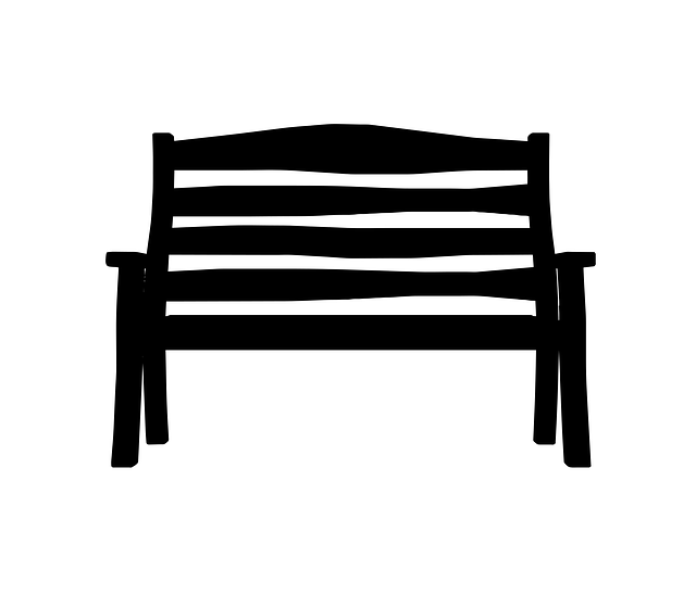 Free bench sitting park illustration