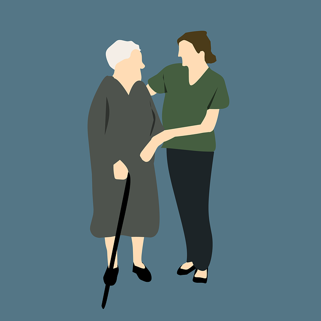 Free nurse old woman illustration