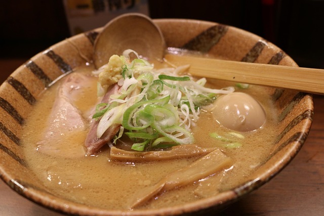 Ramen, miso, boiled egg and miso ramen — photo by hoyas