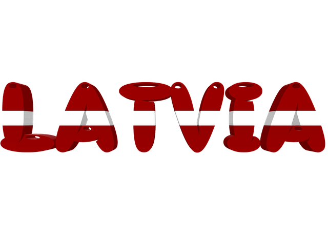 Free state flag latvia illustration