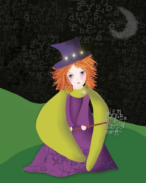 Free witch halloween holiday illustration