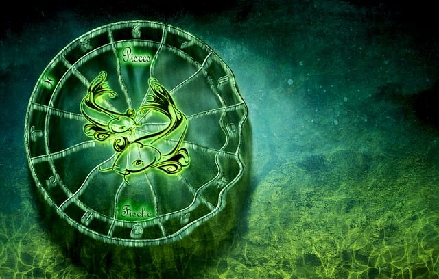 Free fishes star sign horoscope illustration