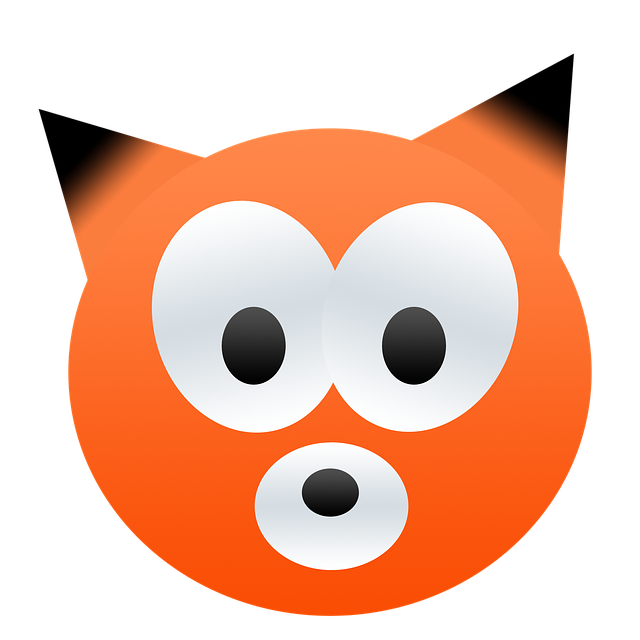 Free fox orange black illustration