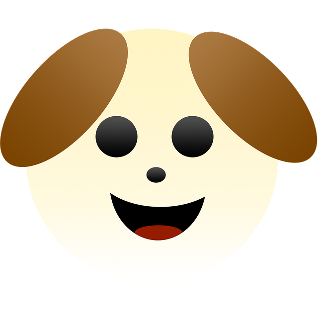 Free dog white beige illustration