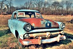 old car, car, junker