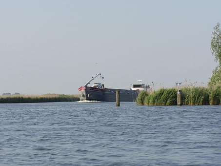 Navio, Agua, Holanda, Canais