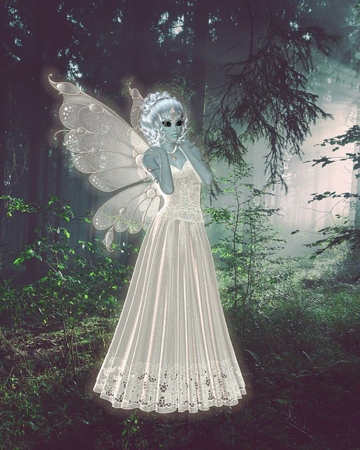 Download free HD stock image of Fairy Faerie Free fairy faerie elf illustration