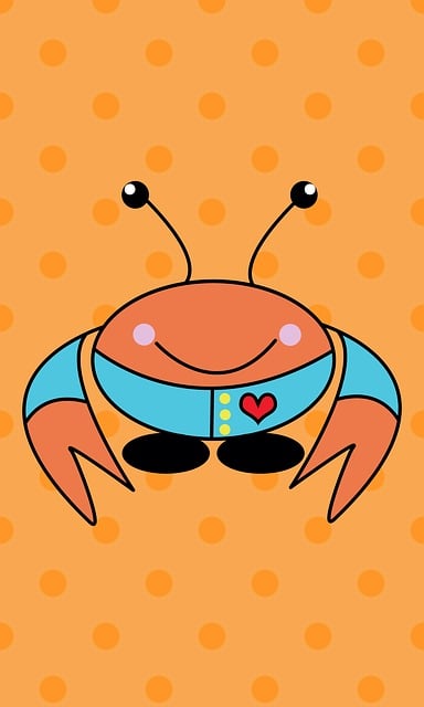 Free crab sea ocean illustration