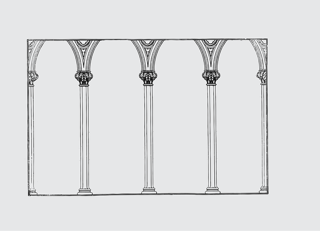 Free columns pillars historical vector