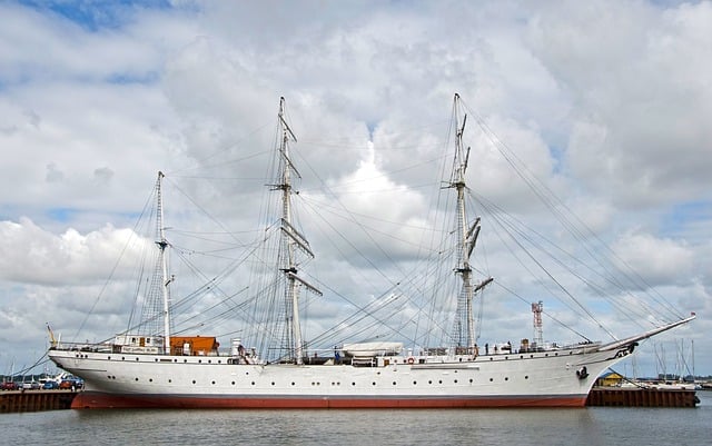 Free gorch fock stralsund sailing ship illustration