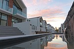 reflections, water, val de vie estate
