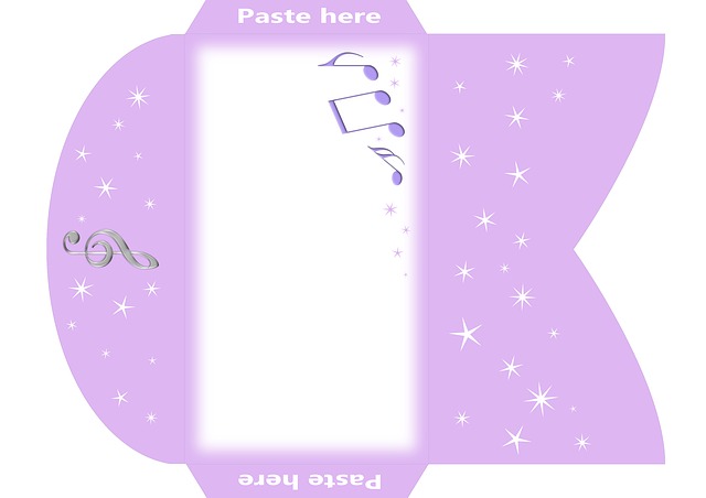 Free envelope g-clef note illustration