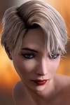 woman, portrait, face