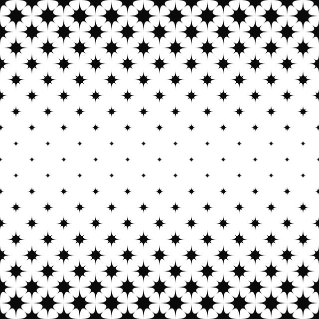 Free horizontal prickle star illustration