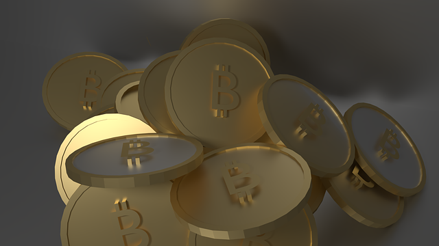 Free bitcoin coins gold illustration
