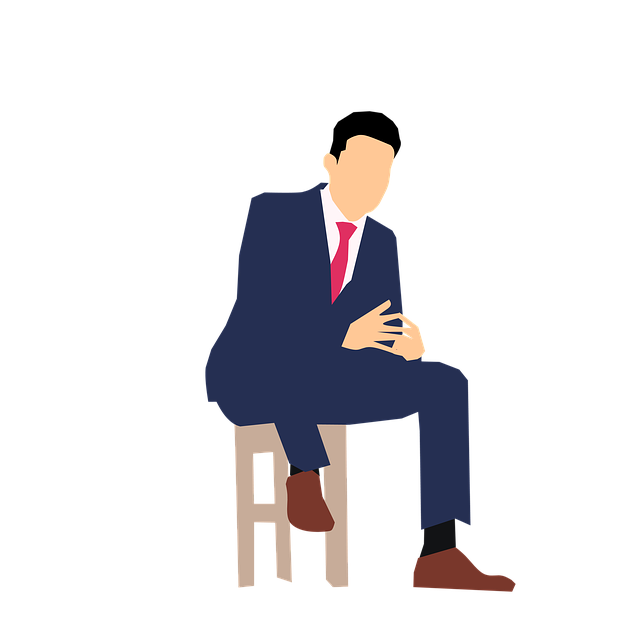 Download free HD stock image of Man Sitting Free man sitting suit illustration