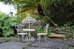 mini garden, picnic, barbecue