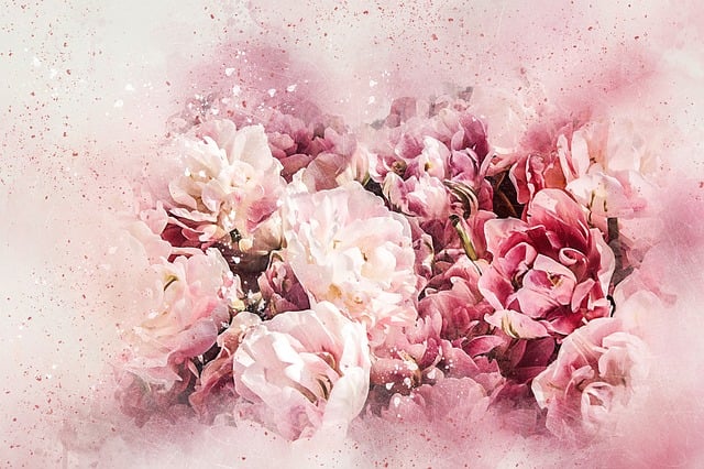 Free flowers bouquet art illustration