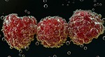 raspberries, underwater, food