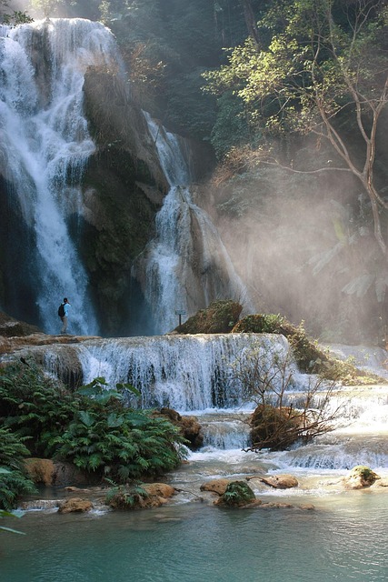 Free Waterfall Laos photo and picture