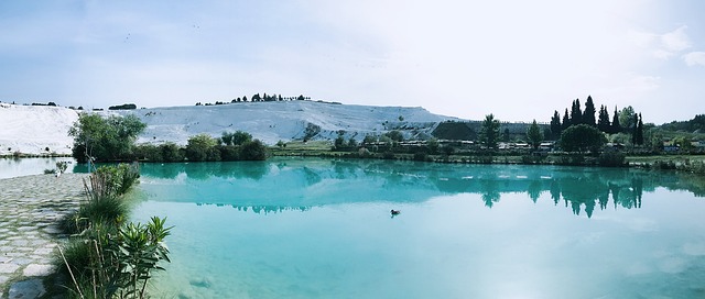 Free Early Morning Pamukkale At The Foot Of photo and picture