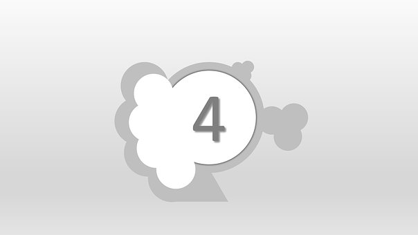 Free Four 4 illustration and picture