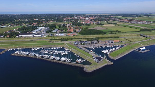Havn, Landsby, Vand, Natur, Skib
