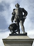 plymouth, statue, england
