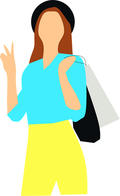 Kvinne, Shopping, Lykkelig, Kjøpe, Salg
