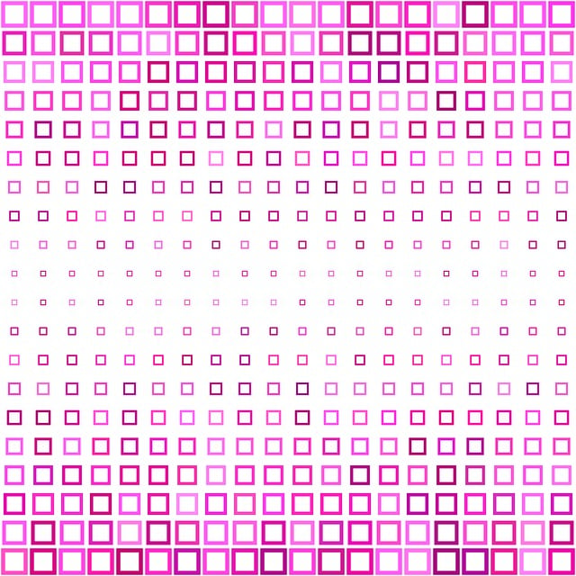 Vierkant, Roze, Patroon, Decoratie