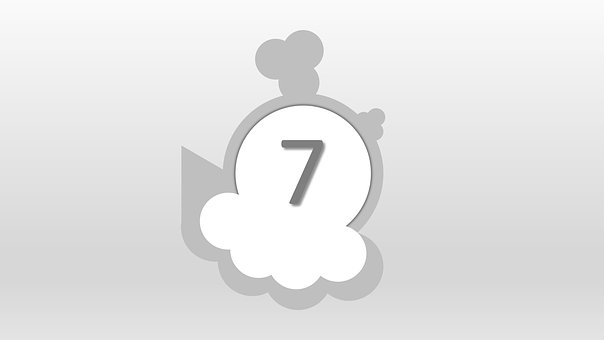 Free Seven 7 illustration and picture