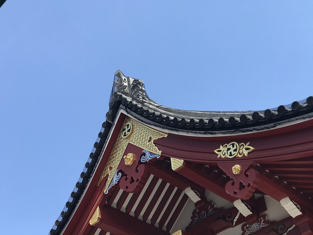 Free Ridge-End Tile Temple photo and picture