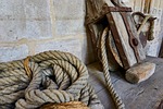 old, tool, rope