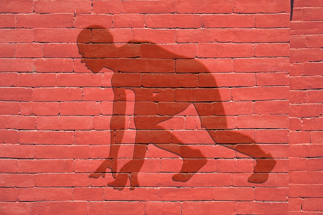 Free run competition sport illustration