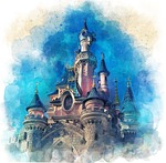 disneyland, castle, paris