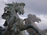 quincunxes, sculpture, bronze