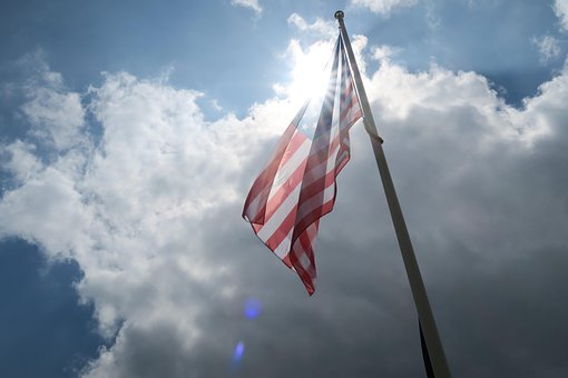 Flag, Amerika, Amerikansk Flag, Usa
