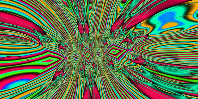 Free the fourth dimension fractal noise illustration