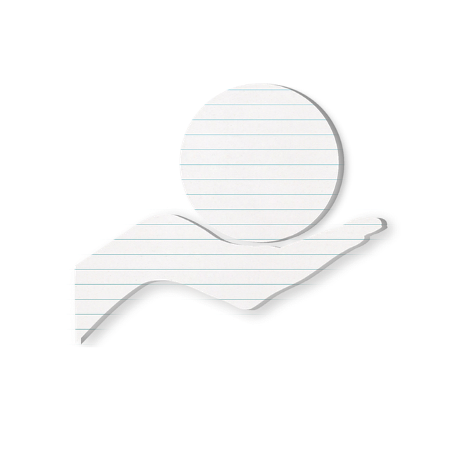 Free paper hand circle illustration