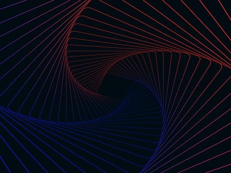 Spiralformet, Design, Mønster, Linje