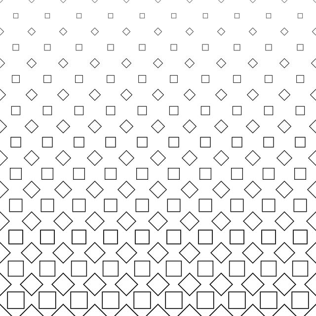 Free square pattern black illustration