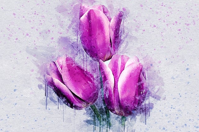Blomster, Tulipan, Natur, Kunst