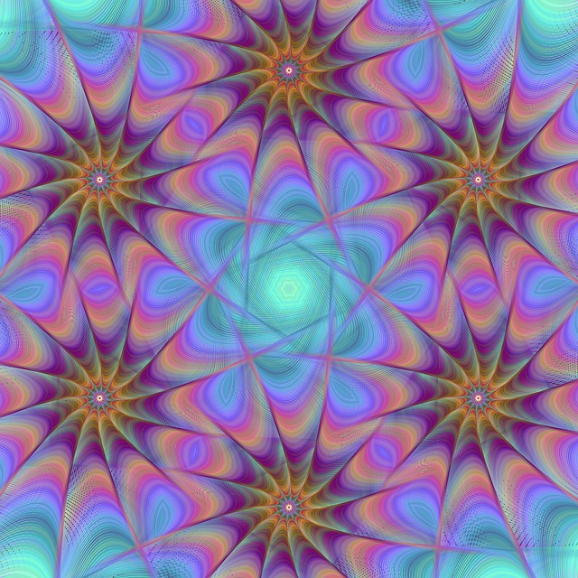 Free star background fractal illustration